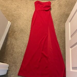 Windsor Red strapless dress